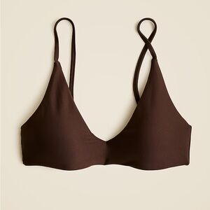 J Crew Lana Bikini Top Classic Sculpt NWT